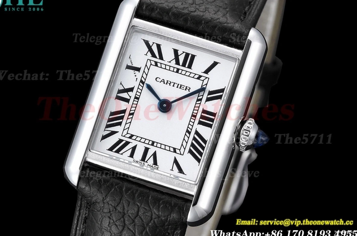 K11F On Black Strap Small Quartz Tank Must dial White 0513